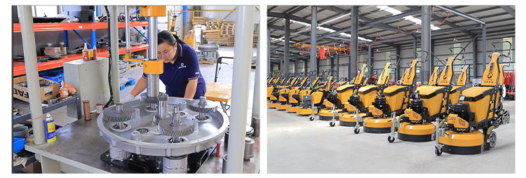 Точильщик сухого пола Планетарный дистанционный шлифовальный станок для бетонного пола для шлифования бетонной плитки