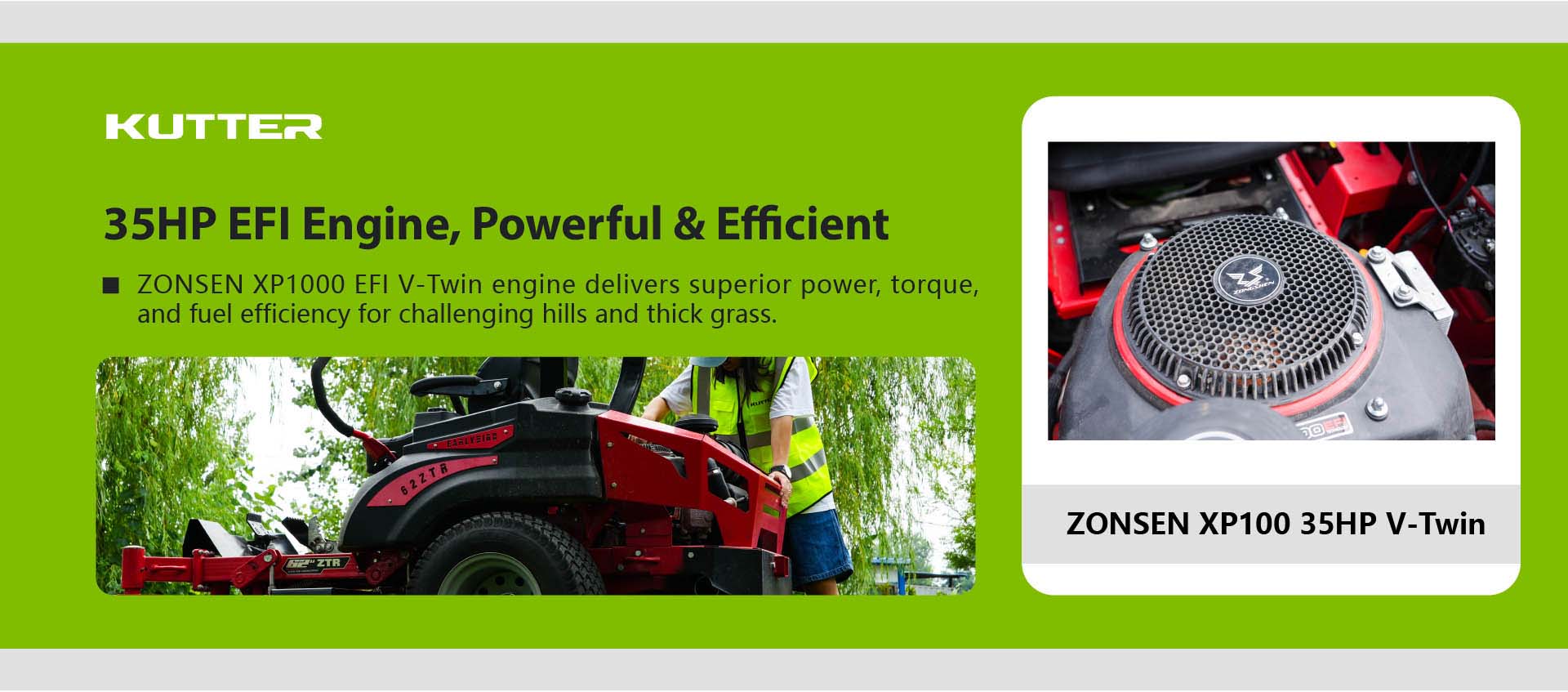 Tosaerba elettrico commerciale a raggio di sterzata zero