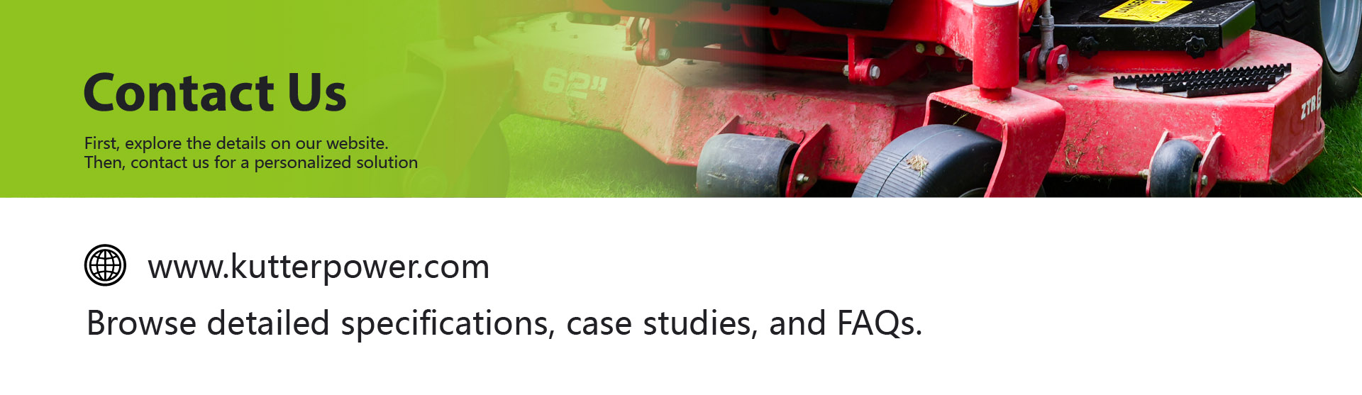 Tosaerba elettrico commerciale a raggio di sterzata zero