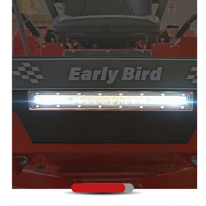 Rasaerba a raggio zero, illuminazione a LED