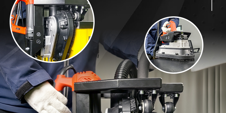 260SH 高効率コーナー研削エキスパート - コンパクトな設計で、さまざまな垂直面角度を簡単に研削できます